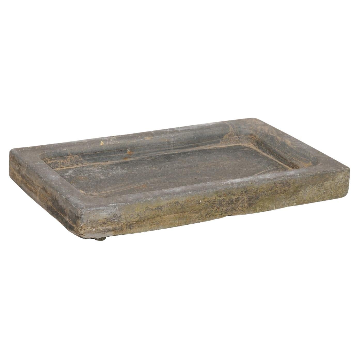 Fregadero Portugués de Piedra Antigua, 3 pies de ancho