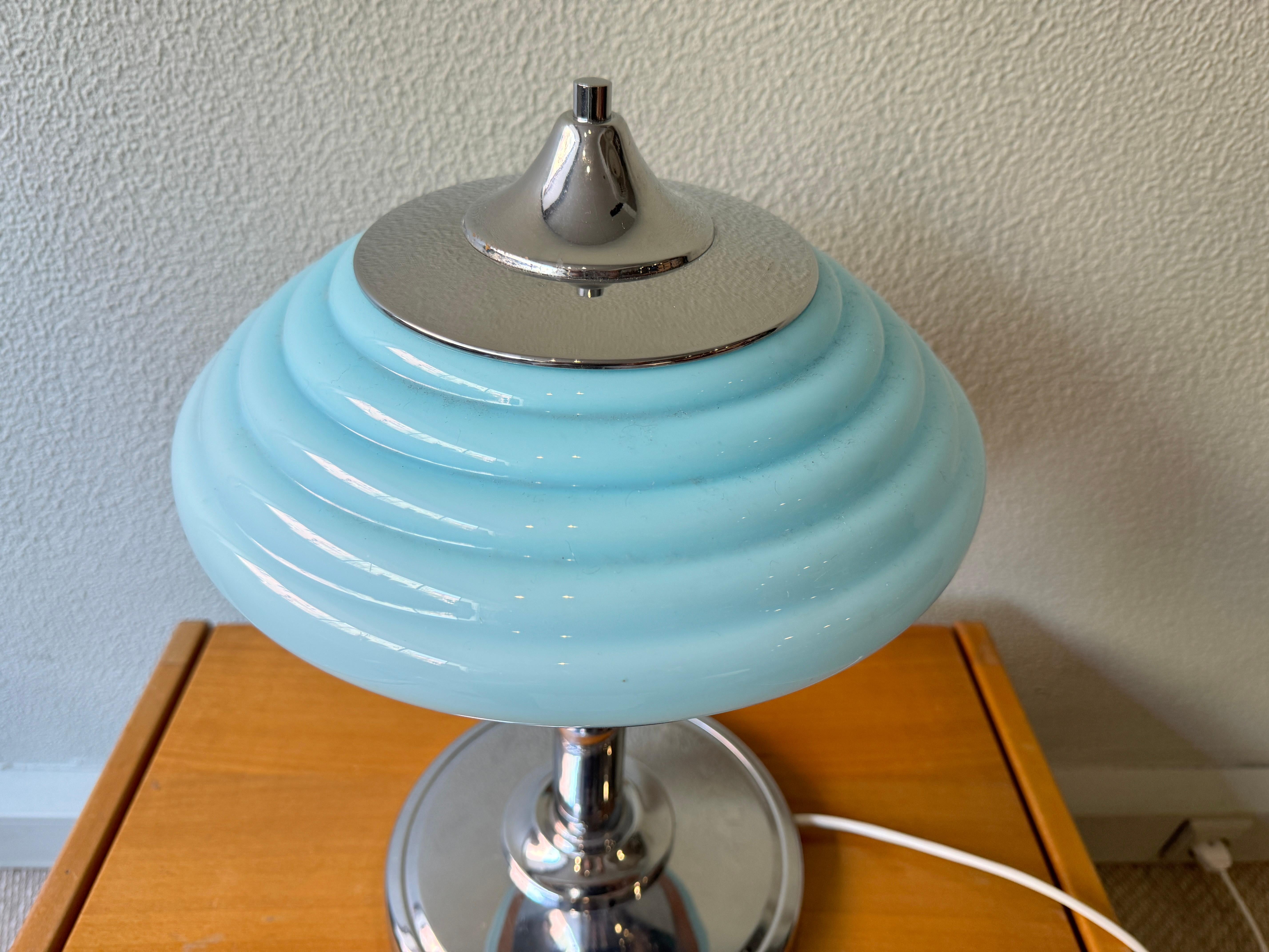 Portugiesische Art-Déco-Tischlampe aus Gaivota, 1940er Jahre im Angebot 7