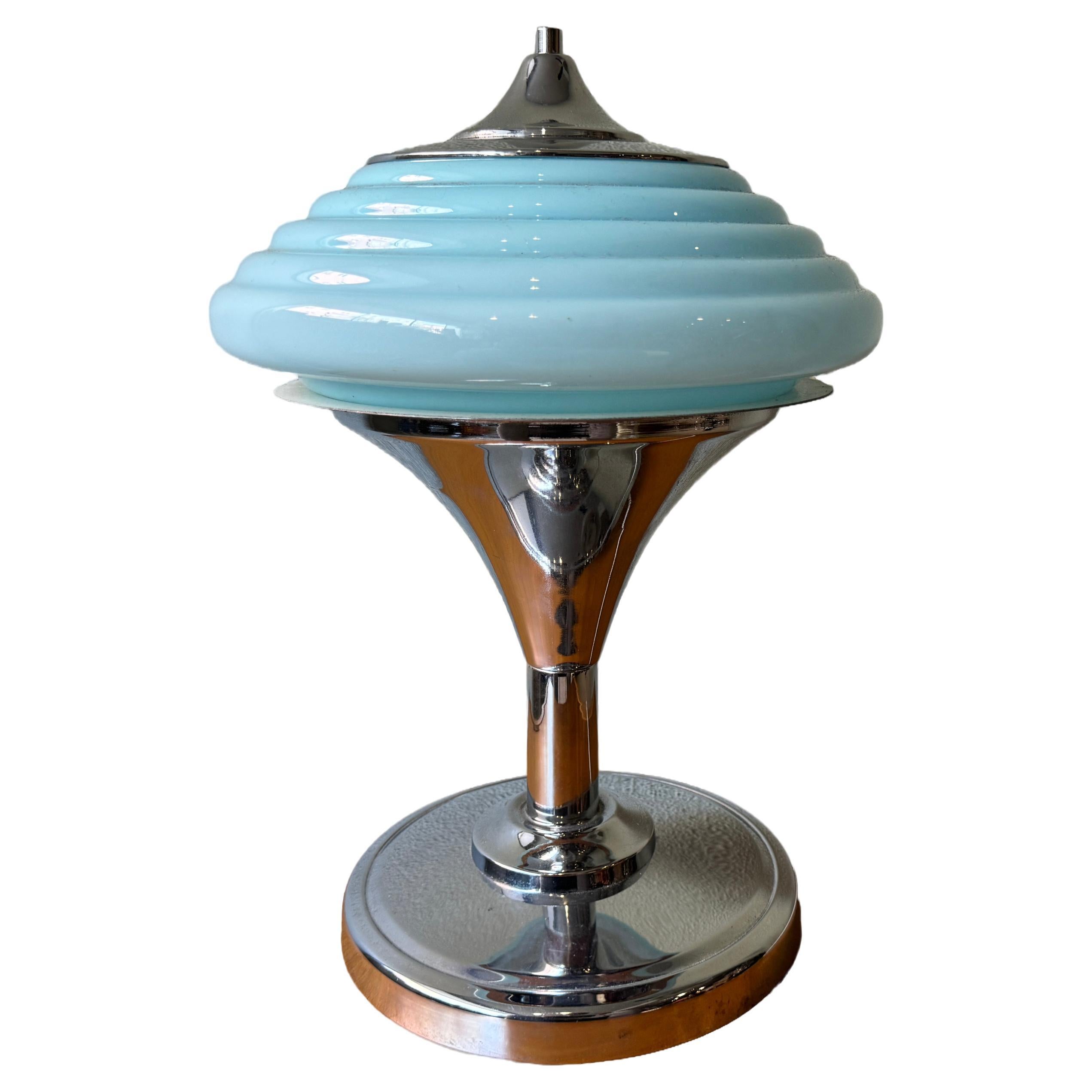 Portuguese Art Deco Table Lamp from Gaivota, 1940's For Sale