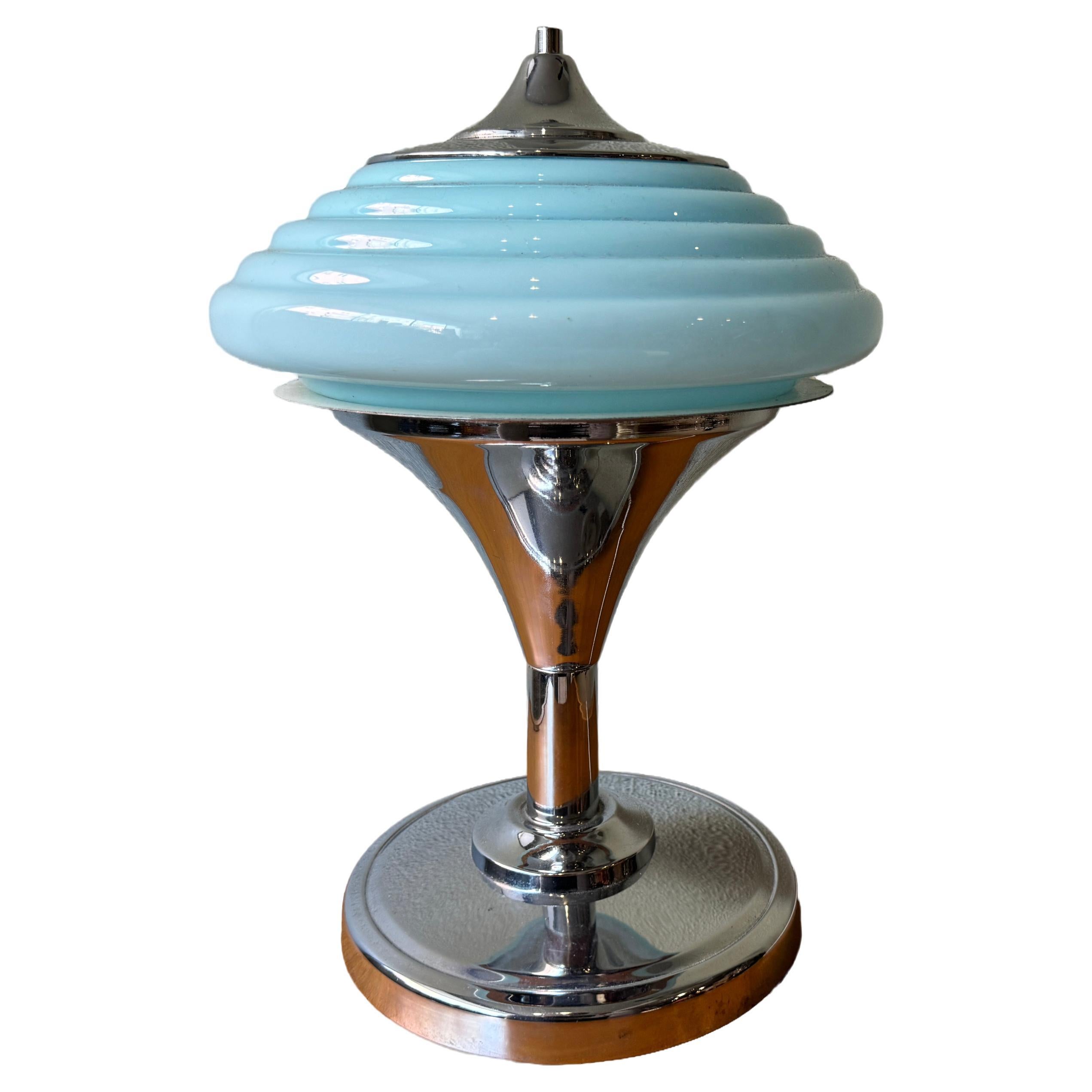 Portugiesische Art-Déco-Tischlampe aus Gaivota, 1940er Jahre im Angebot