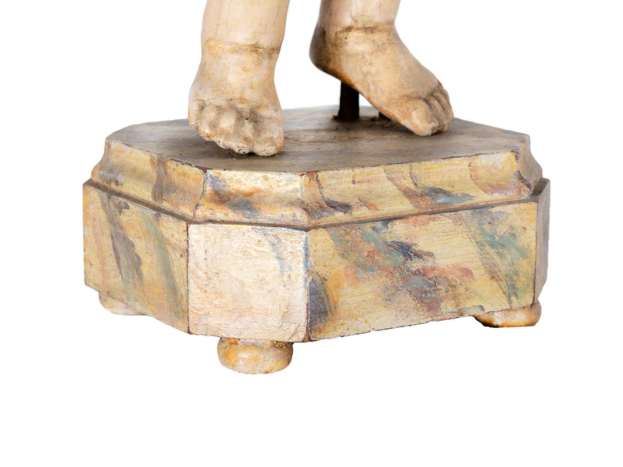 Sculpture baroque portugaise de Jésus, 18ème siècle Bon état - En vente à Lisbon, PT