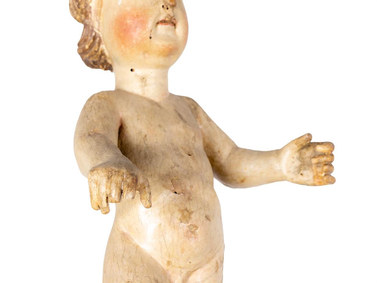 Argent Sculpture baroque portugaise de Jésus, Art religieux, 18e siècle en vente