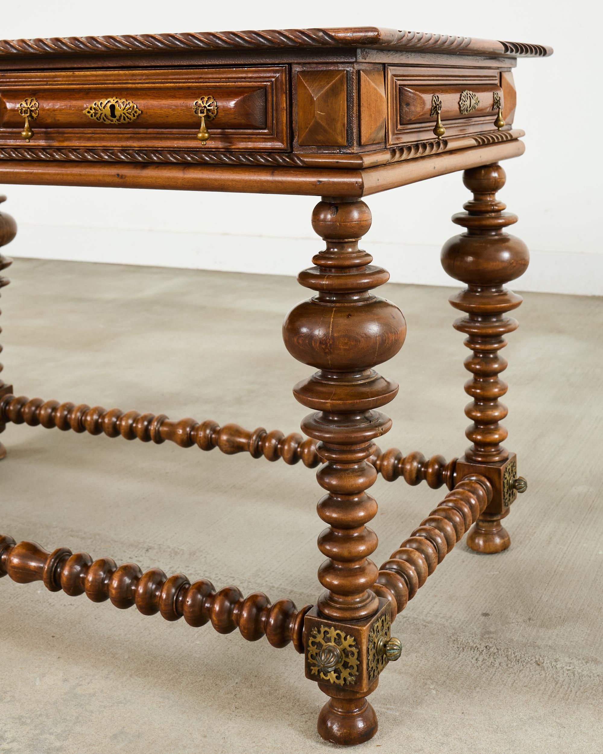 Portugiesischer Barockstil Palisander Bibliothekstisch oder Mitteltisch im Angebot 6