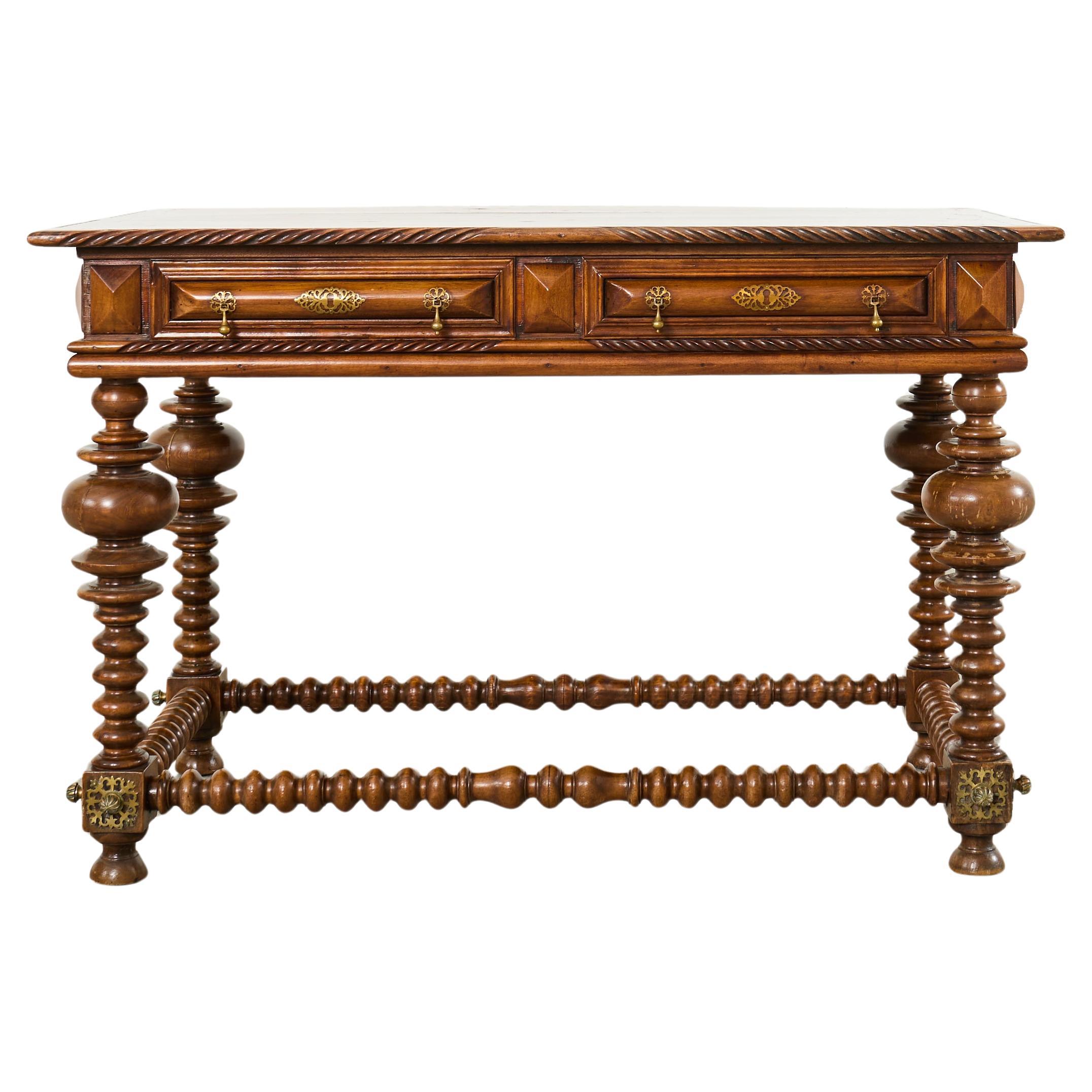 Portugiesischer Barockstil Palisander Bibliothekstisch oder Mitteltisch