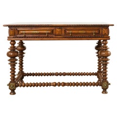 Portugiesischer Barockstil Palisander Bibliothekstisch oder Mitteltisch