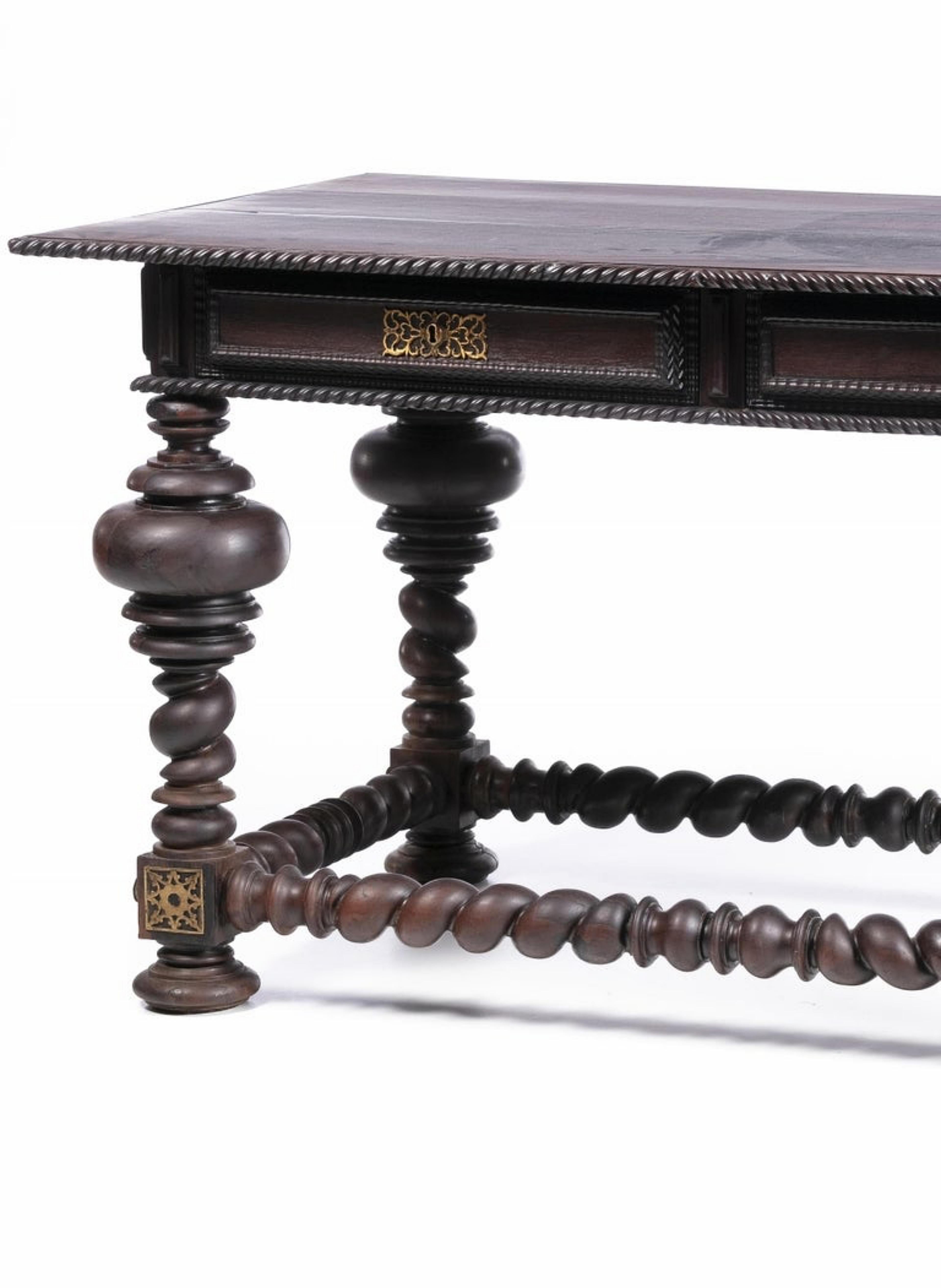 Baroque Portuguese Buffet Table, 17th Century For Sale