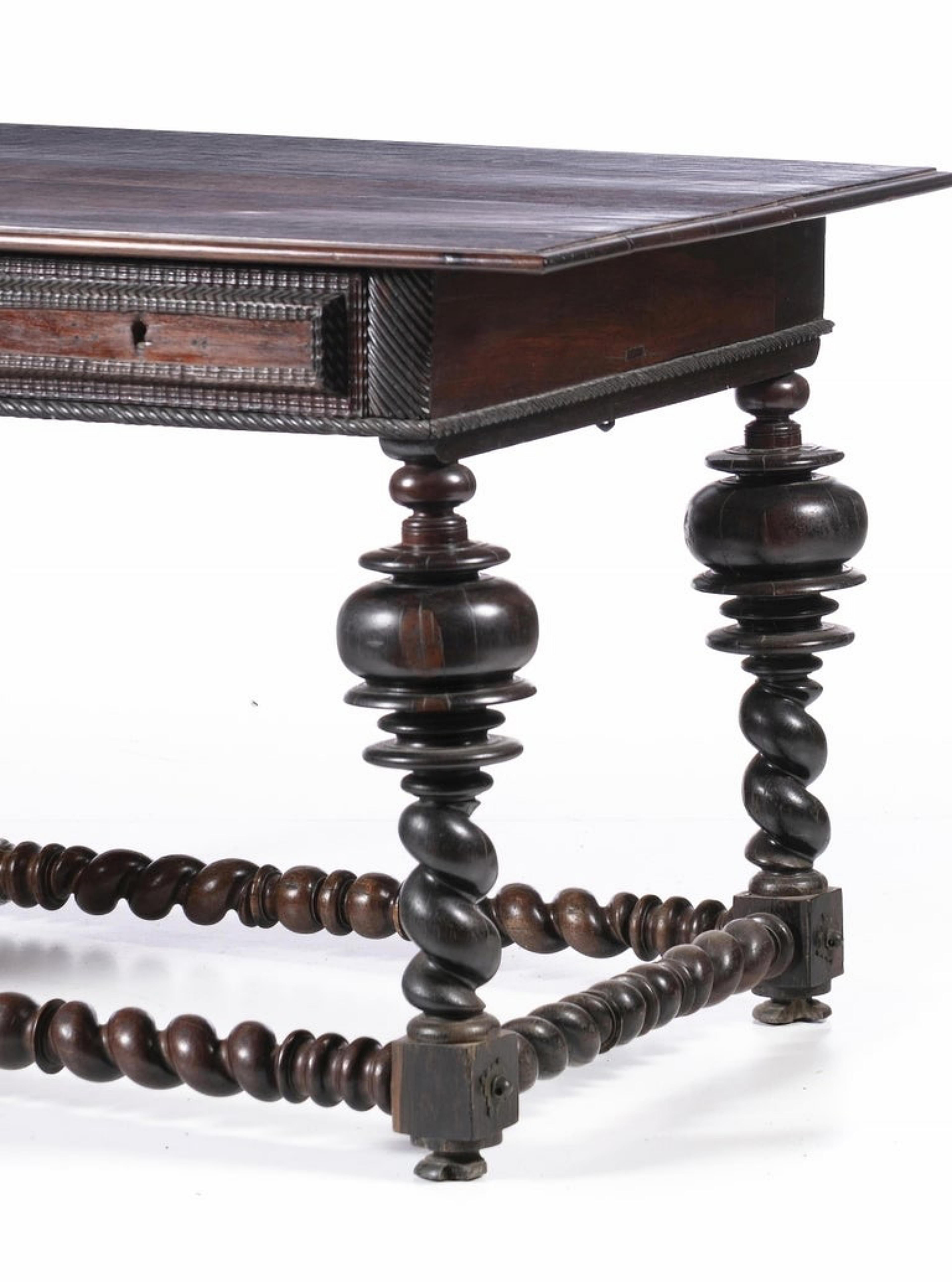 Baroque Portuguese Buffet Table 17th Century For Sale