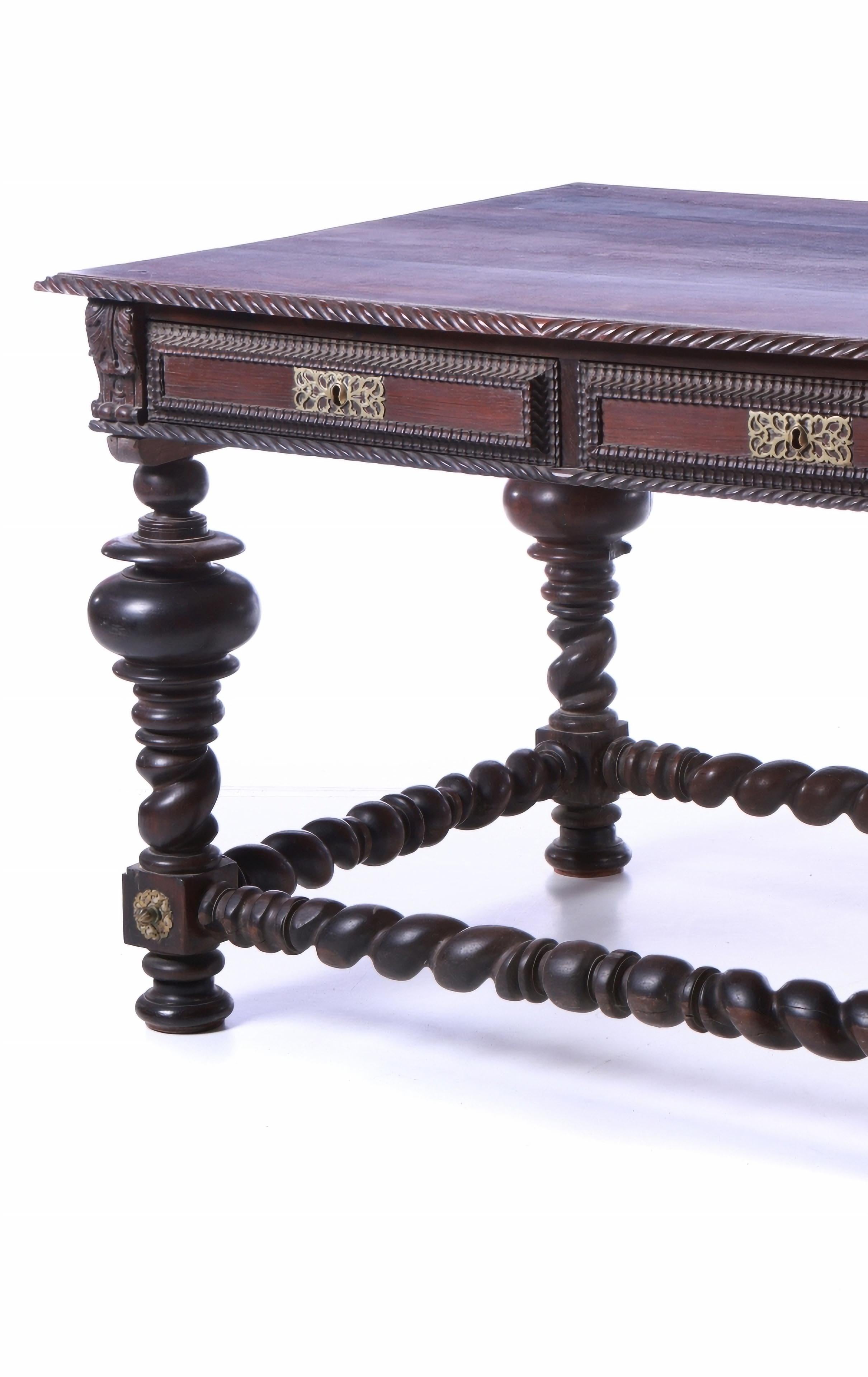 Hand-Crafted Portuguese Buffet Table 19th Century