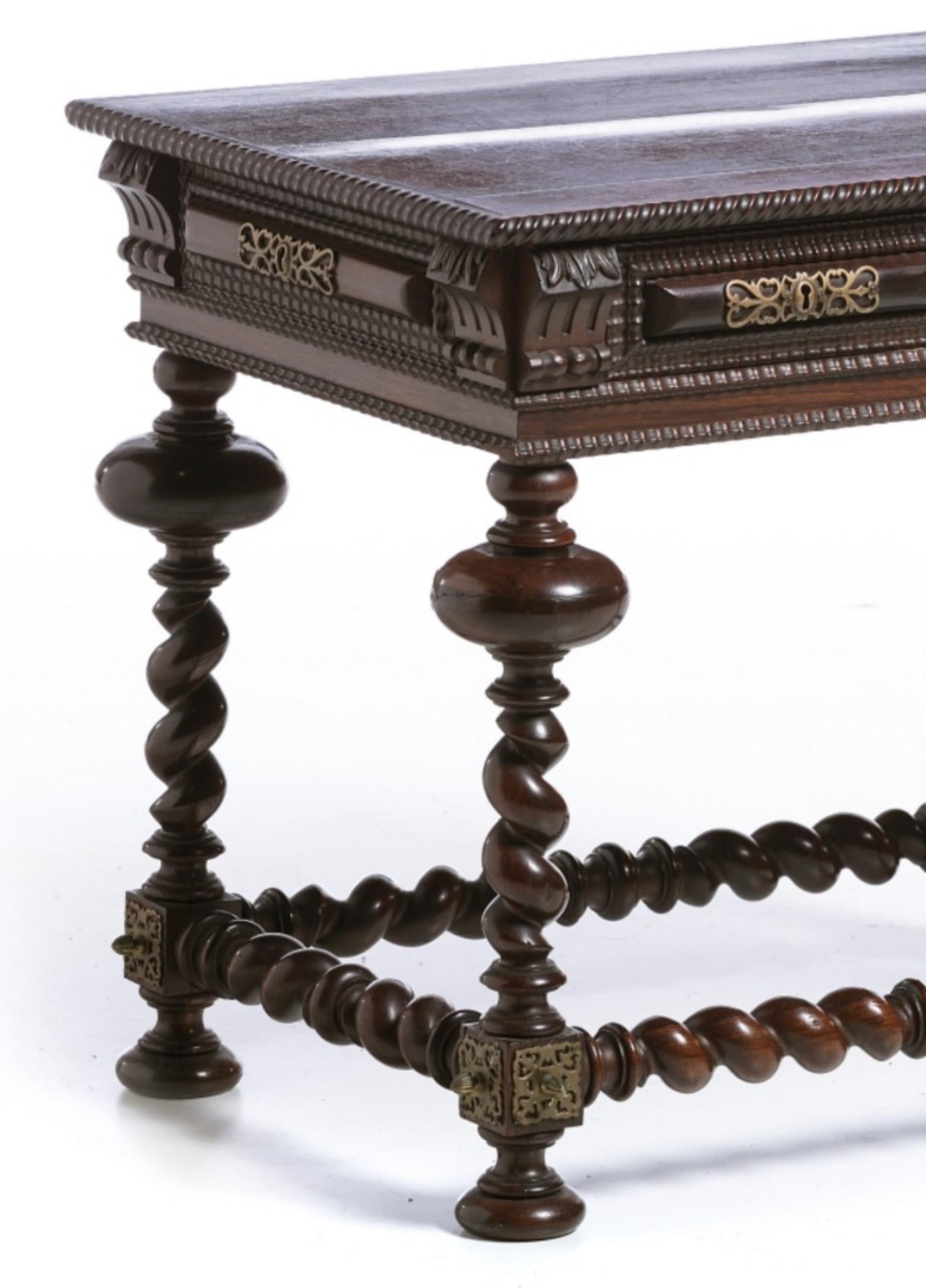 Renaissance Table de buffet portugaise du 19ème siècle en bois de rose en vente