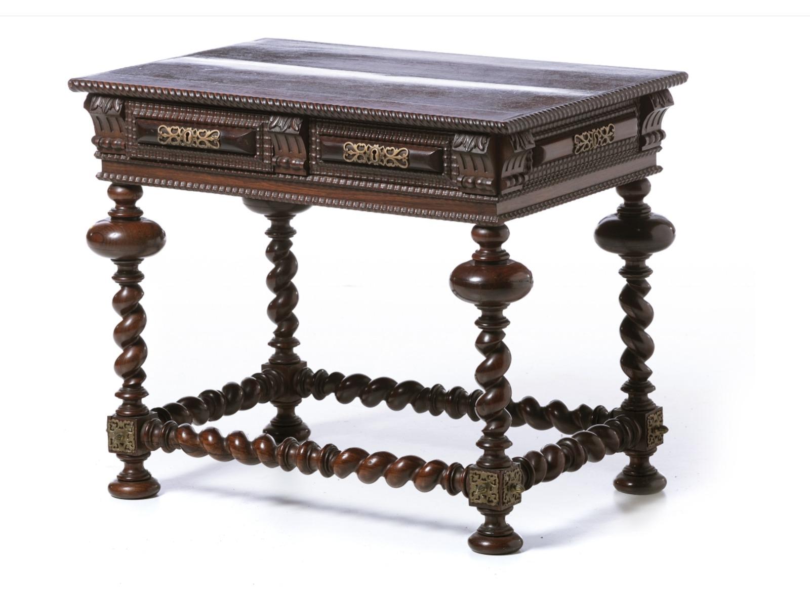 Portuguese Buffet Table 19th Century Rosewood In Good Condition For Sale In Madrid, ES