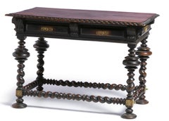 Portuguese Buffet Table, 19th Century Walnut Wood