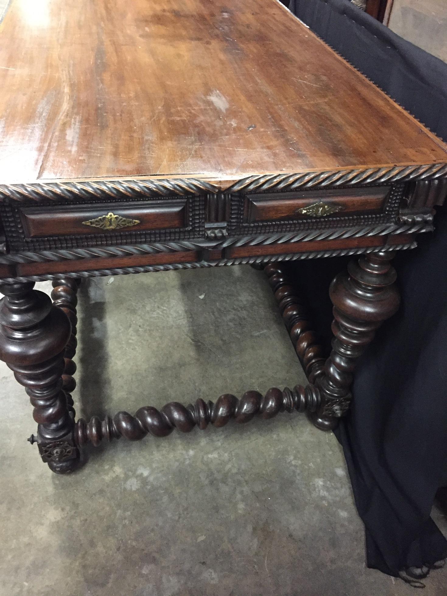 Portuguese Carved Center Table, Late 18th Century 1