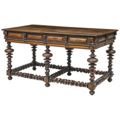 Portuguese Carved Center Table, Late 18th Century