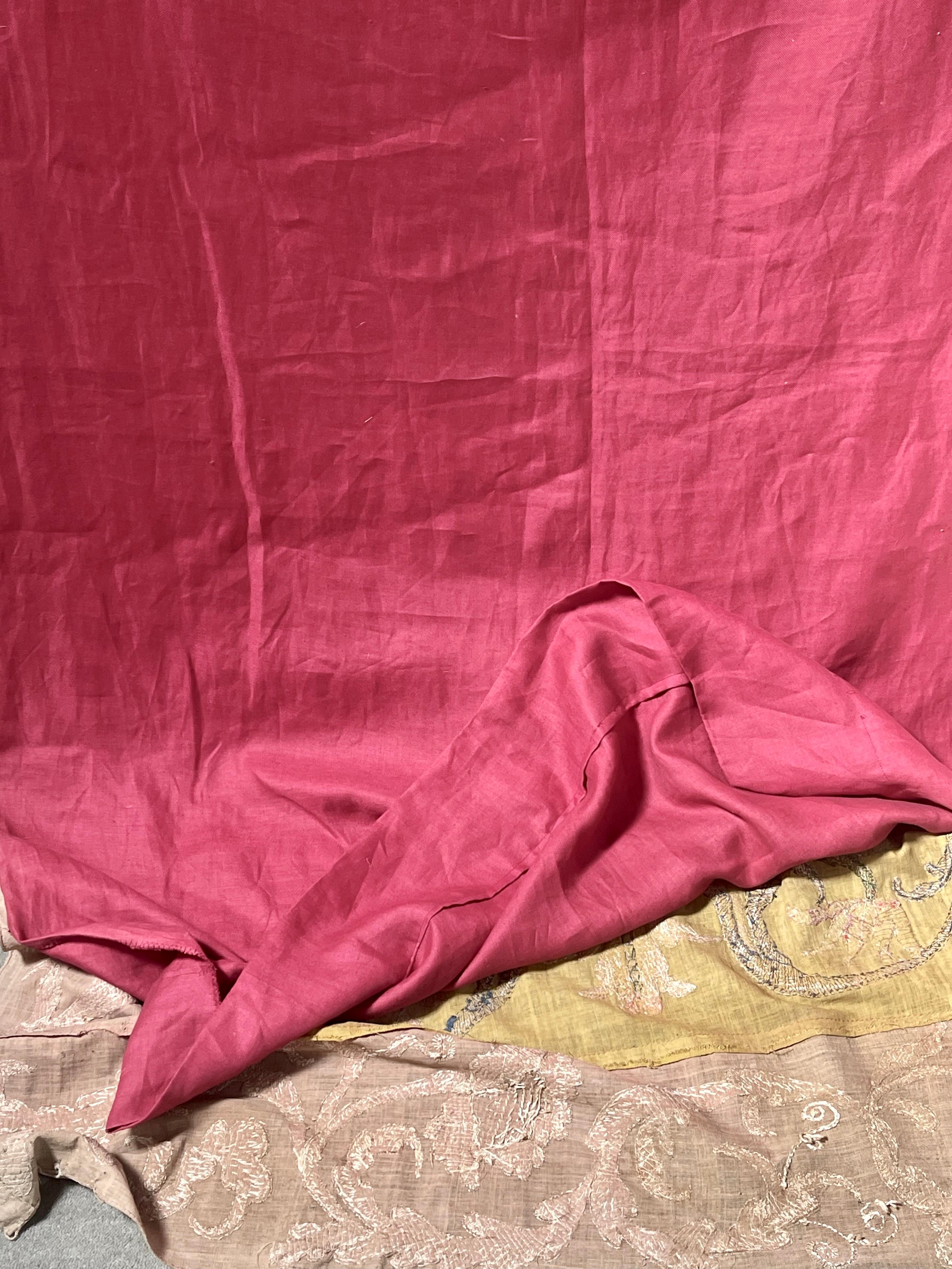 Portuguese Castelo Branco Embroidered Wedding Coverlet For Sale 11