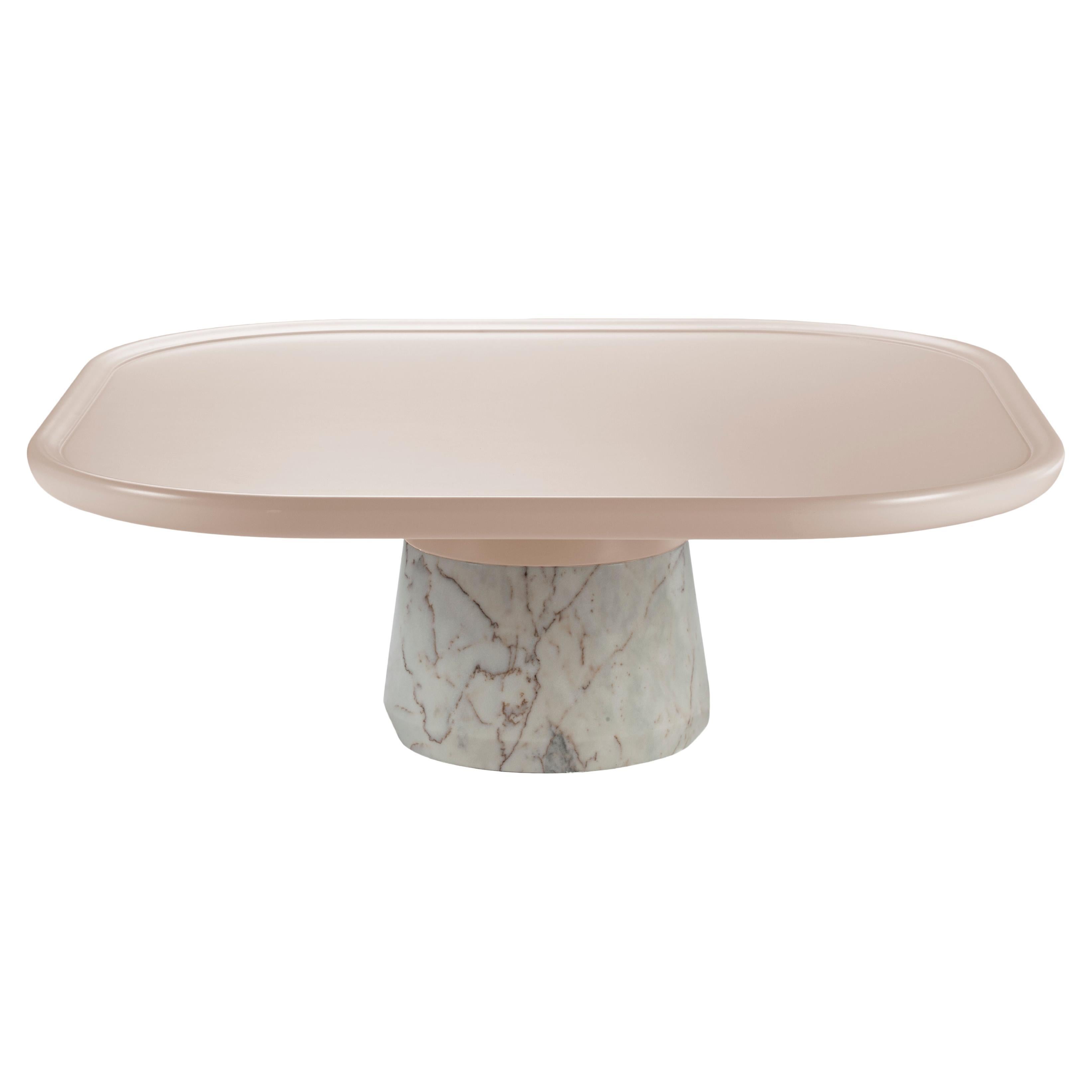 Portuguese Center Table Poppy in Nude and Estremoz White by Mambo
