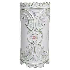 Portuguese Ceramic Umbrella Stand by RCCL Pottery