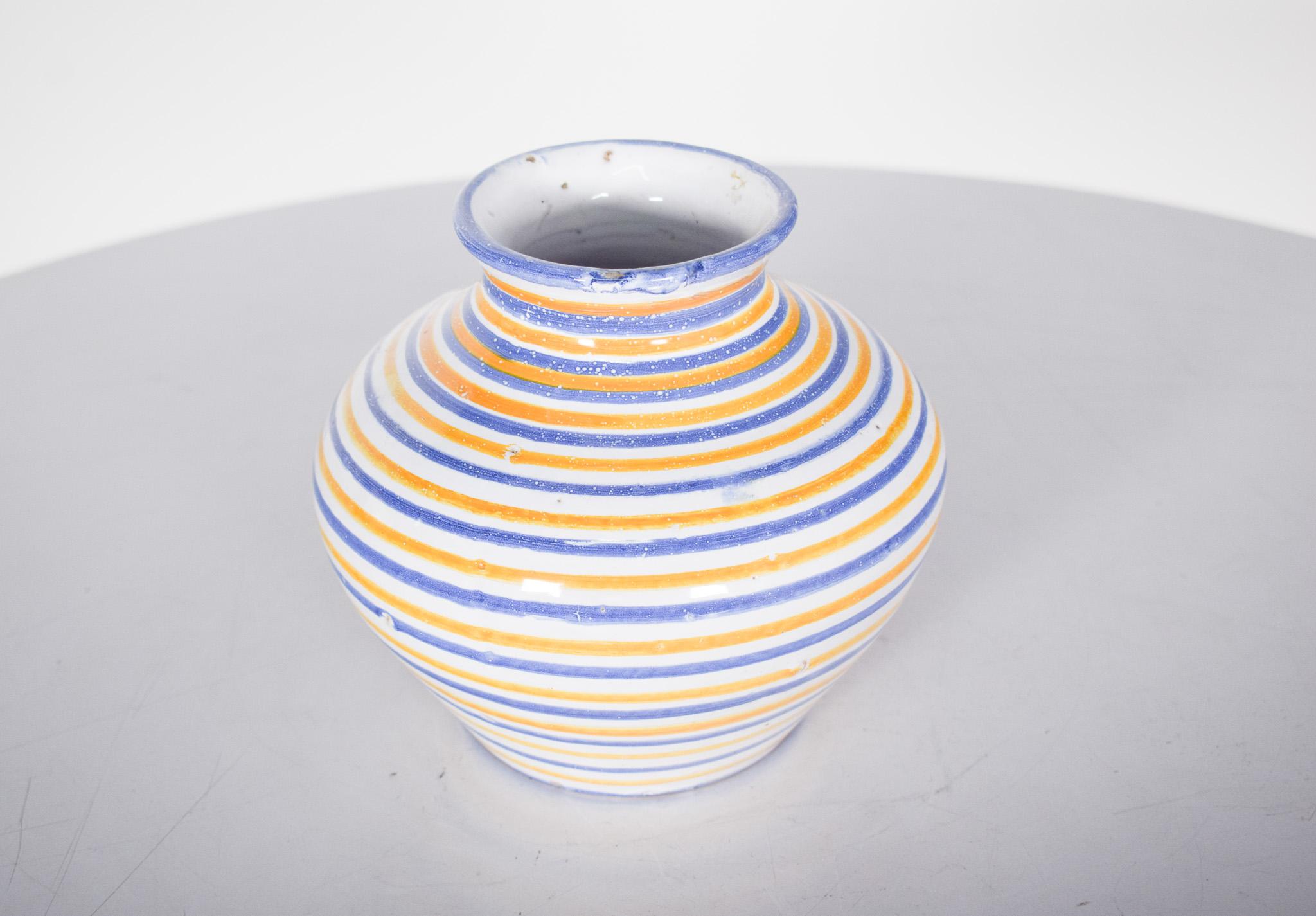 Mid-Century Modern Vase en céramique portugaise C.I.C., S. Miguel, Açores en vente
