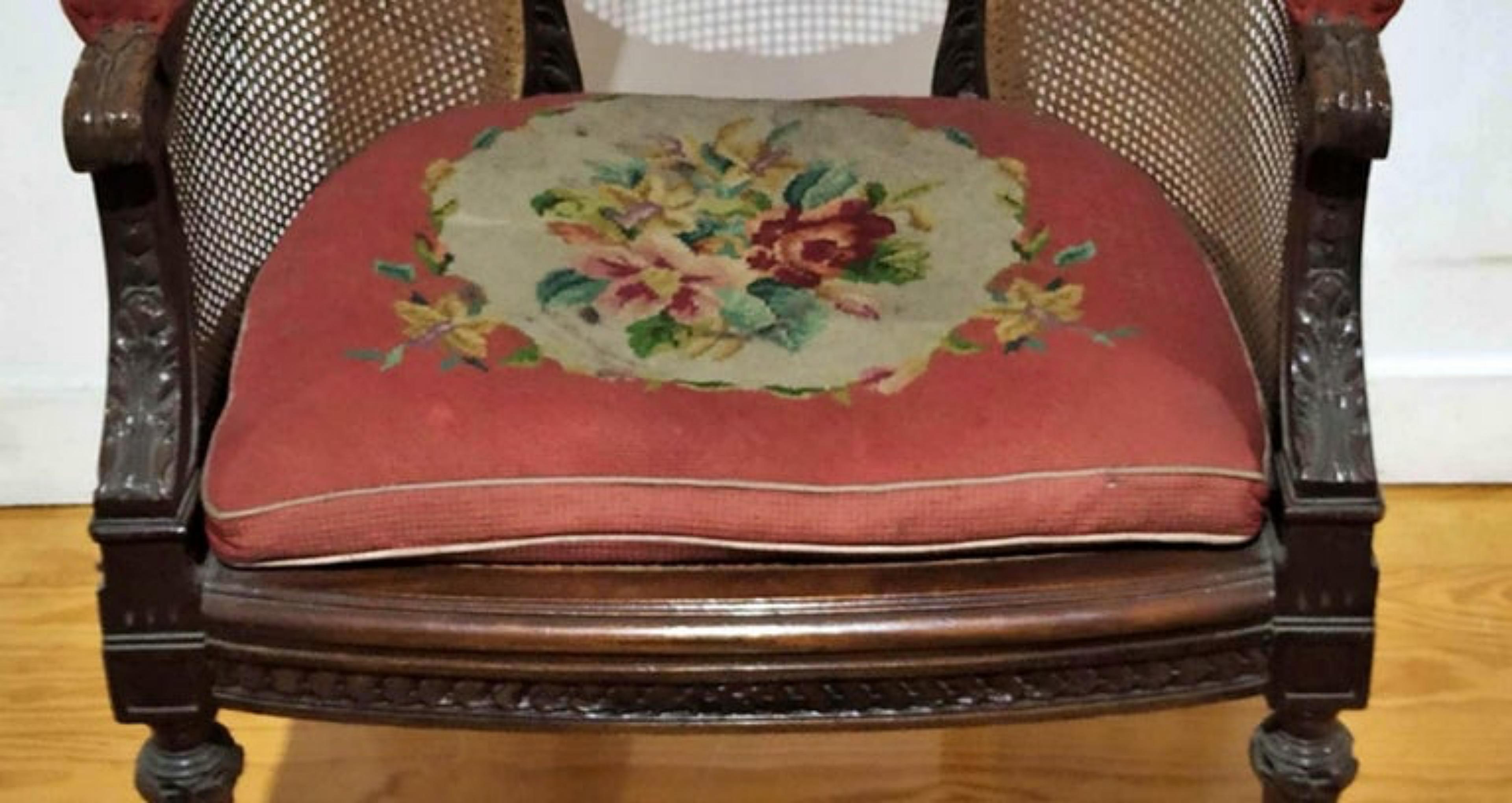Hand-Crafted PORTUGUESE CHAIR LOUIS XV STYLE 19th Century For Sale