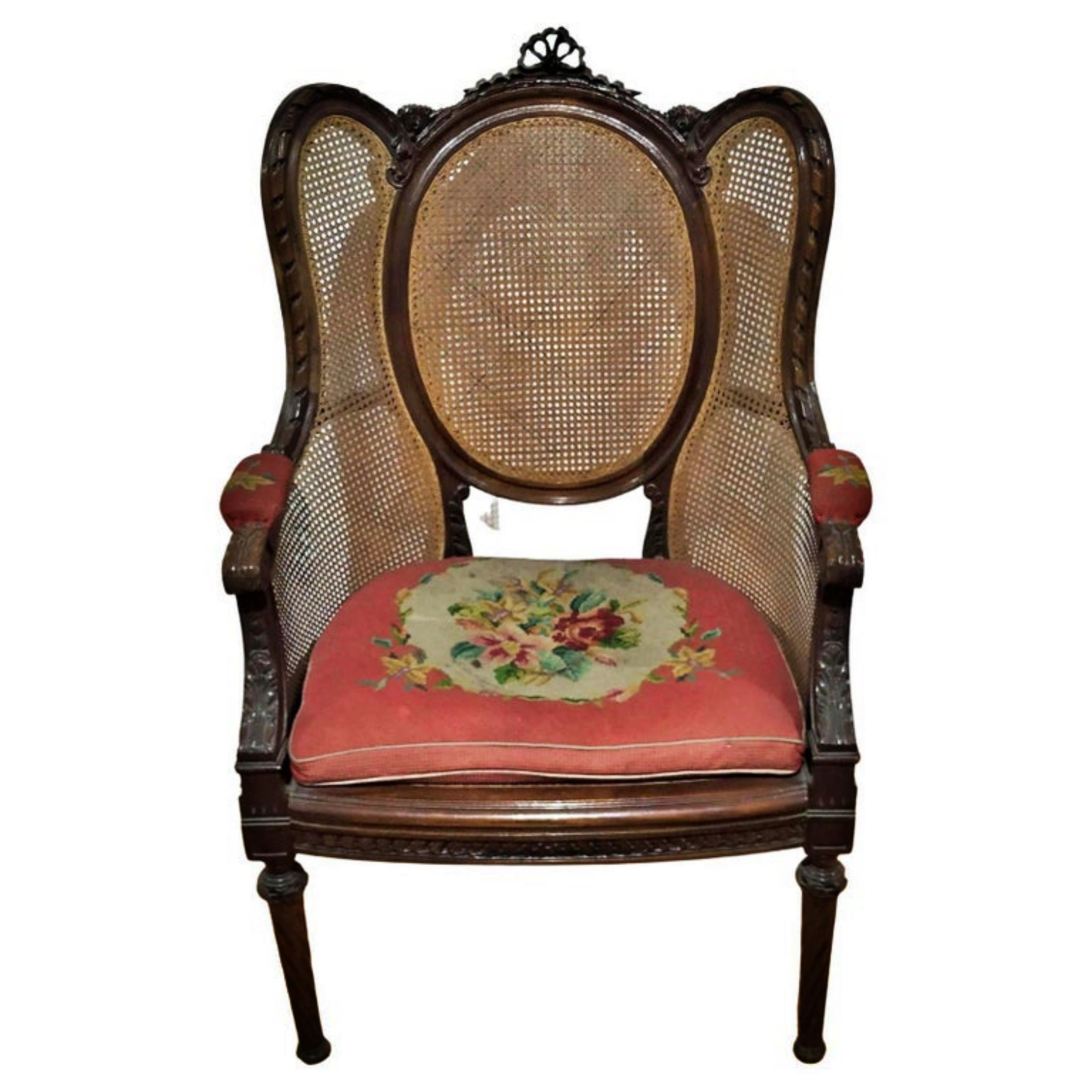Wood PORTUGUESE CHAIR LOUIS XV STYLE 19th Century For Sale