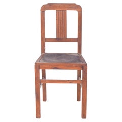 Portuguese Chair with Engraved Leather and Studs