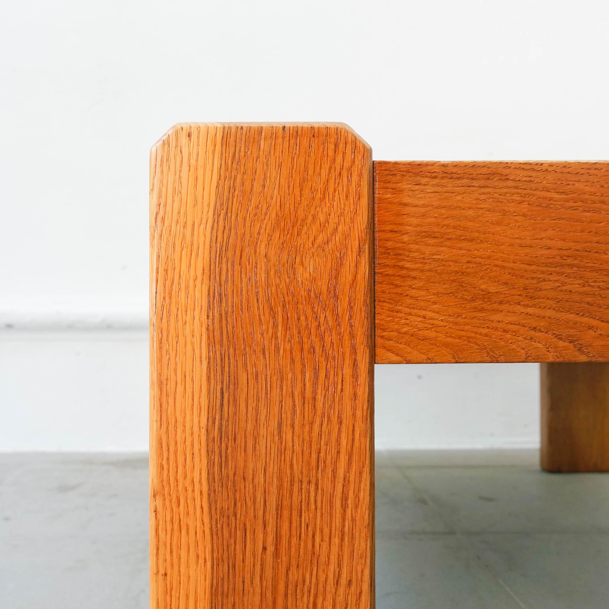 Portuguese Coffee Table in French Oak by Eduardo Afonso Dias, 1970's For Sale 5