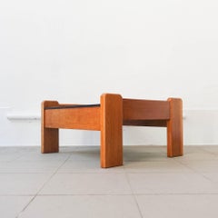 Portuguese Coffee Table in French Oak by Eduardo Afonso Dias, 1970's