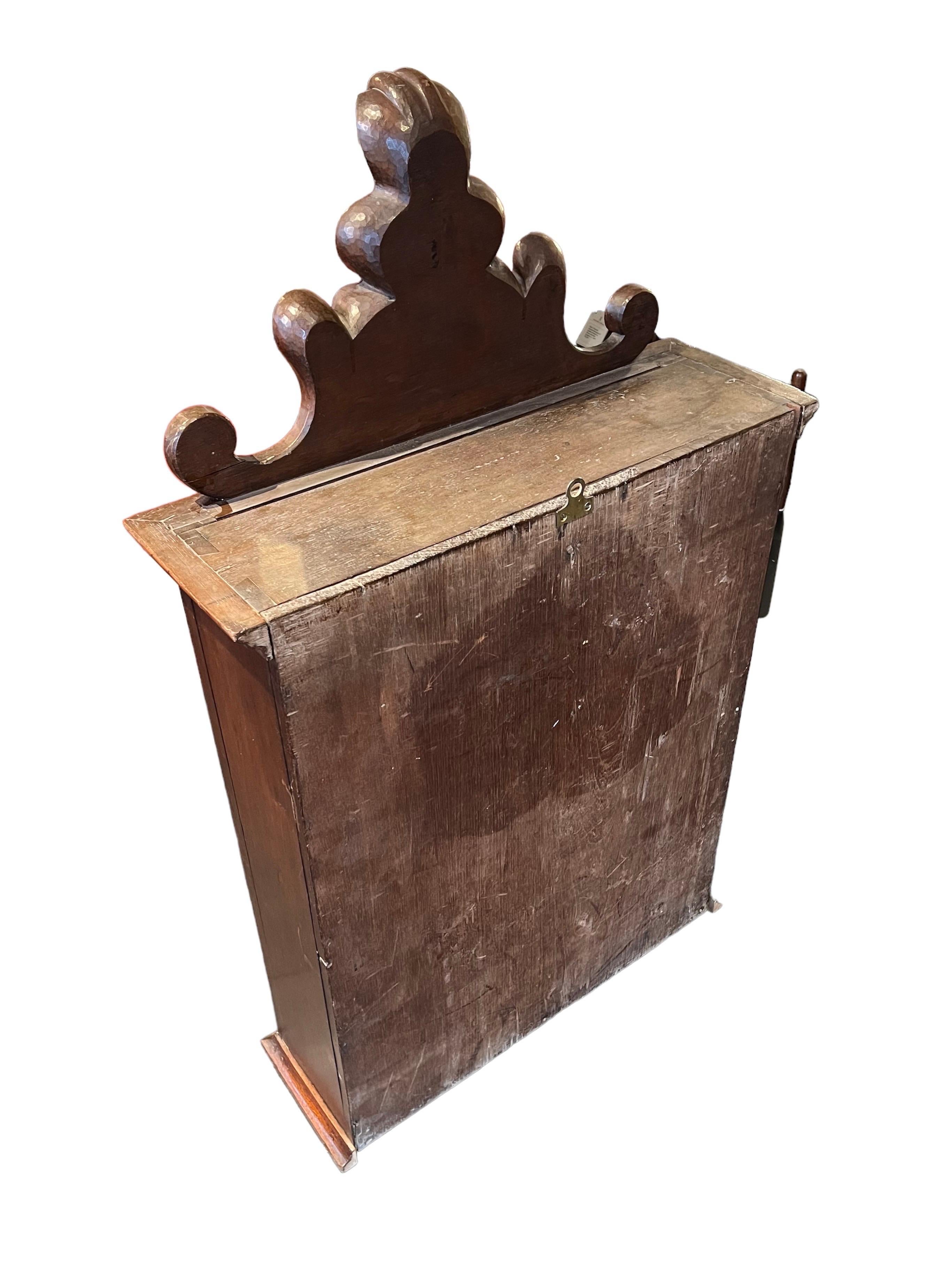 Brazilian Portuguese, Colonial Carved Hanging Wall Shelf  For Sale