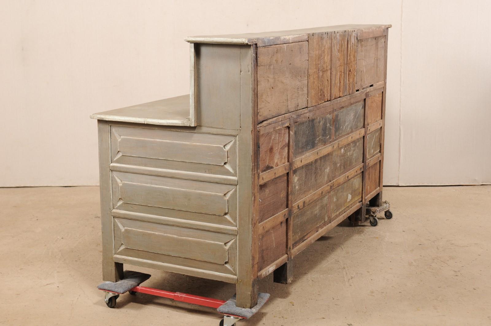 A Portuguese Colonial Refectory Cabinet with Wonderful Storage, Early 20th C. For Sale 5