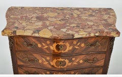 Portuguese Commode Brazilian Rosewood Marquetry End 19th Century