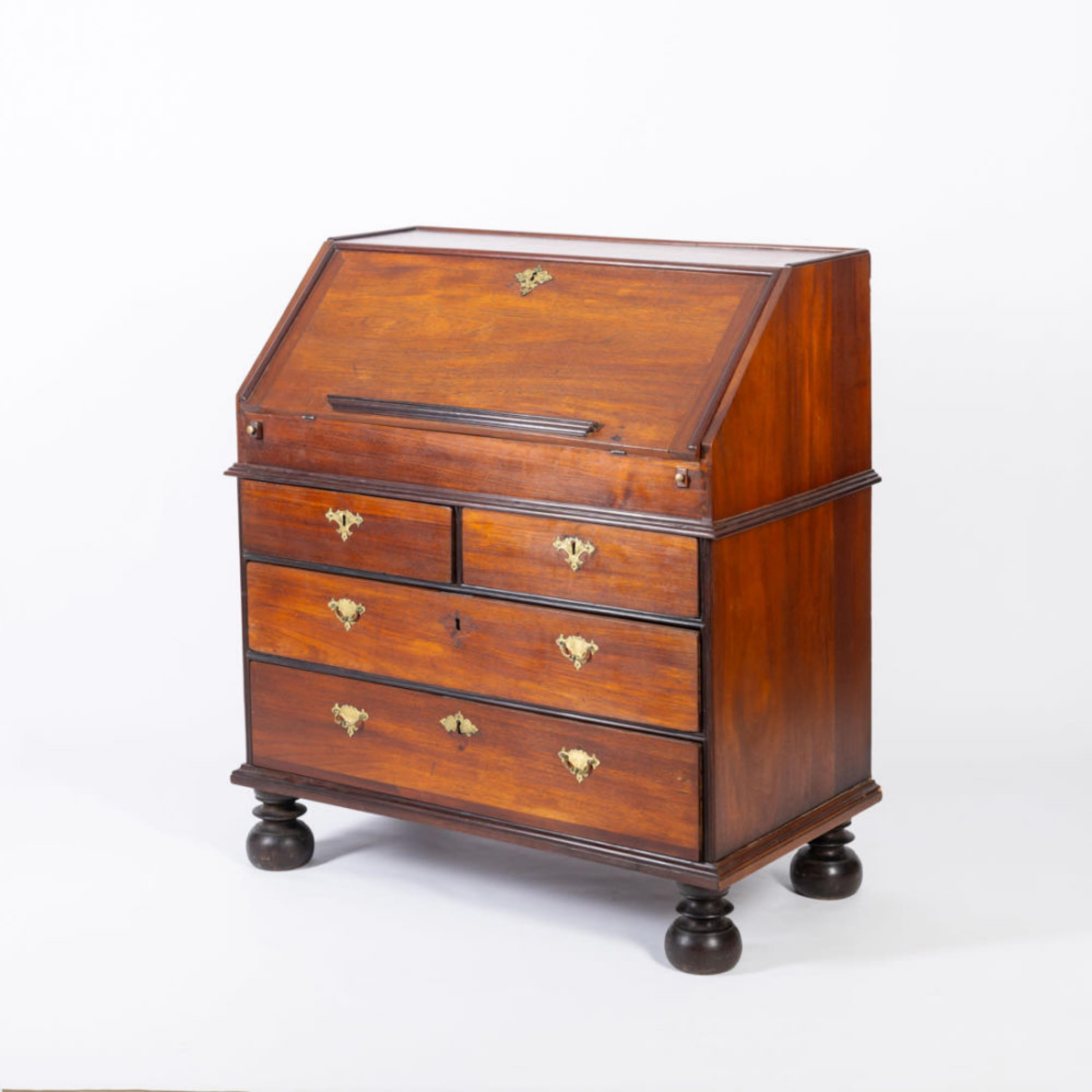 Hand-Crafted PORTUGUESE COMMODE / SECRETARIAT from the 19th Century For Sale