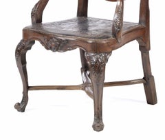 PORTUGUESE D. JOSÉ HIGH-BACKED ARMCHAIR 18th Century