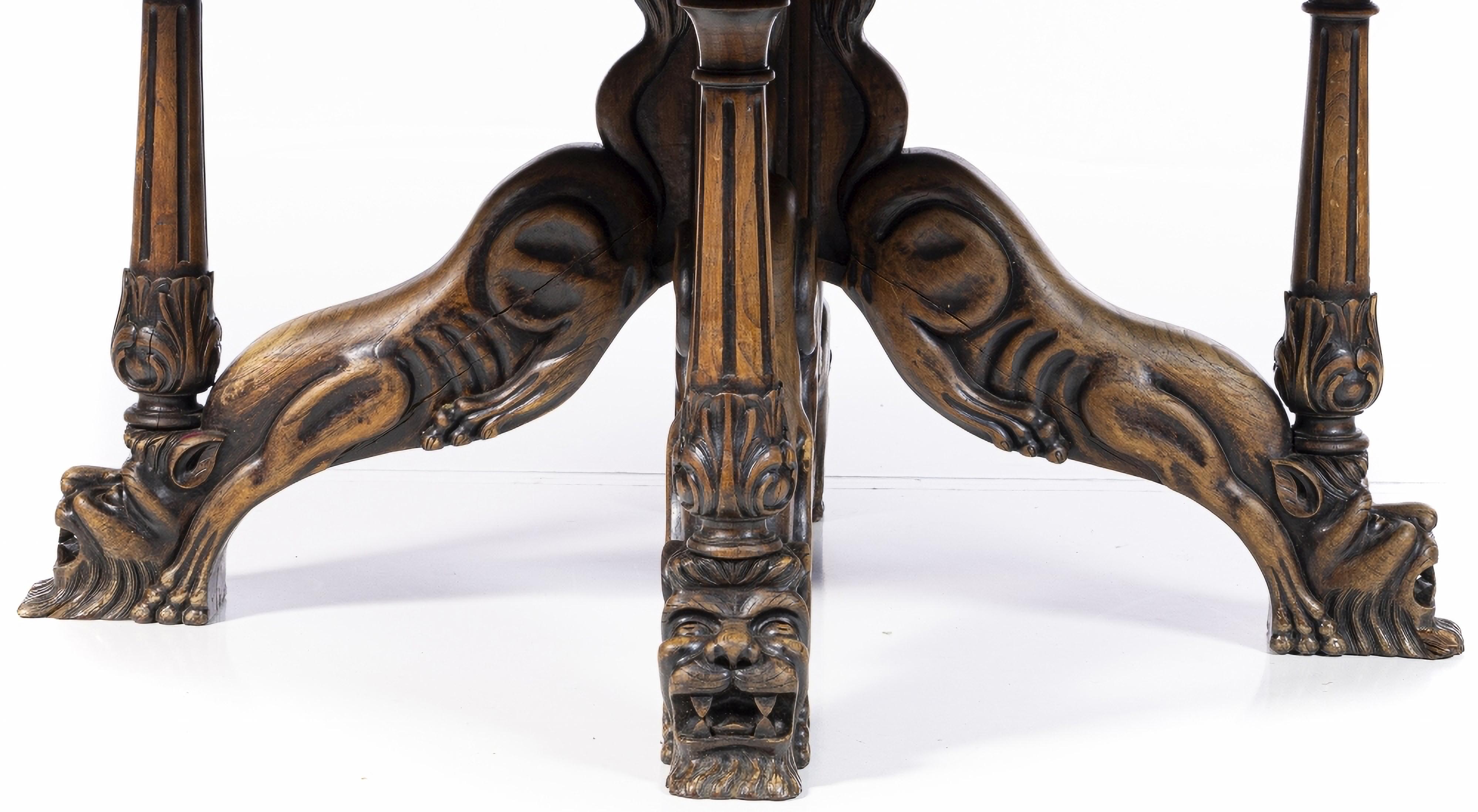 Portuguese PORTUGUESE DINING ROOM TABLE   end 19th Century For Sale