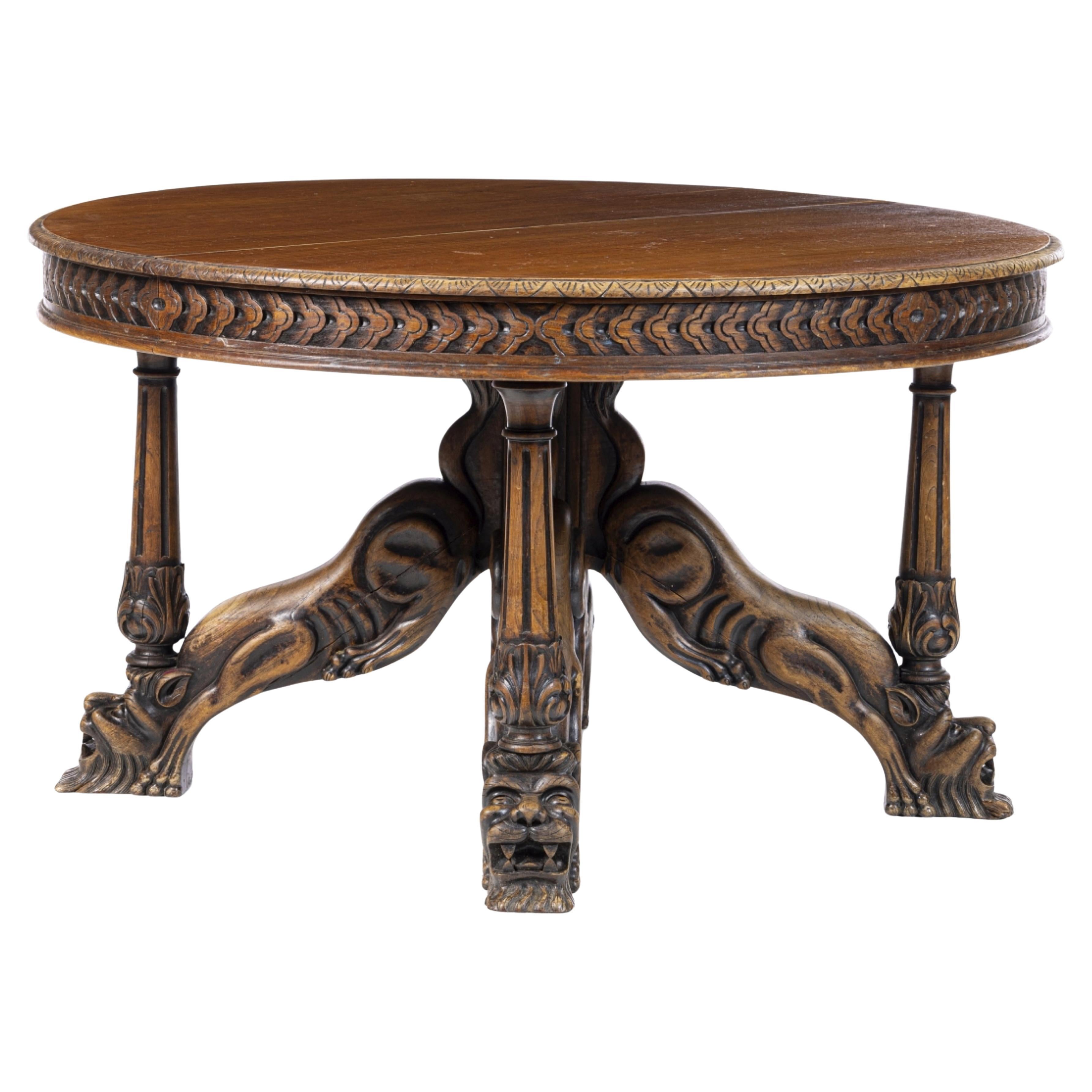 MESA DE COMEDOR PORTUGUESA   finales del siglo XIX