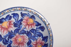 Portuguese Earthenware Decorative Plate from Alcobaça