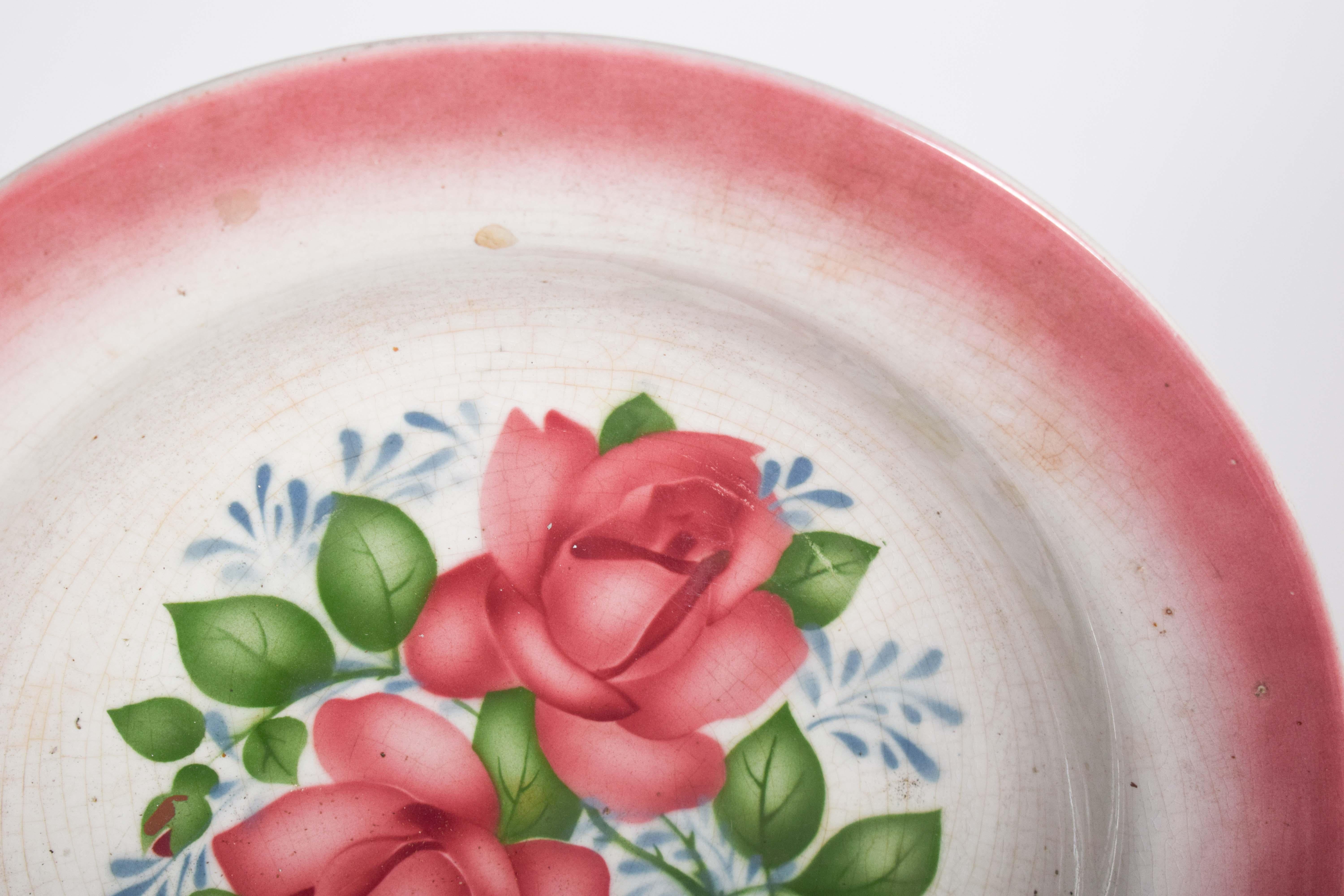 Mid-Century Modern Assiette creuse en faïence portugaise de Sacavém en vente