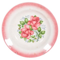 Portuguese Earthenware Deep Plate from Sacavém