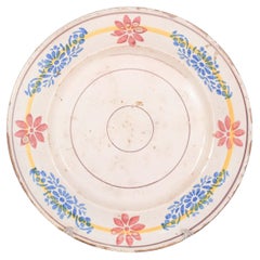 Portuguese Earthenware Deep Plate in Pottery
