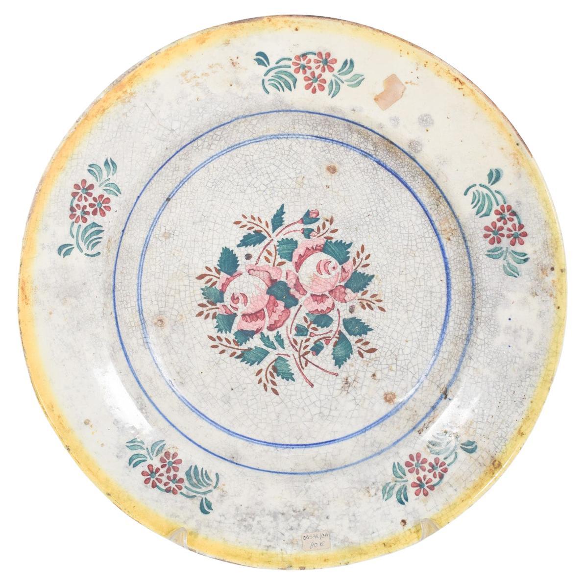 Portuguese Earthenware Dish Made in Coimbra