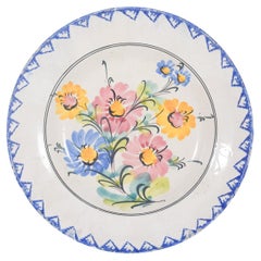 Portuguese Earthenware Dish Polychrome Decoration
