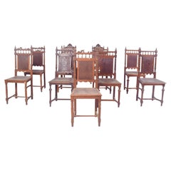 Portuguese Eleven Henry II-Style Dining Chairs