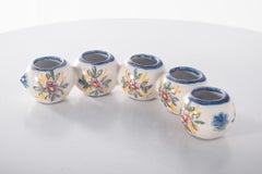 Portuguese Faience Candle Holders by Sant'Anna