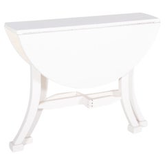 Portuguese Flap Table Painted in White