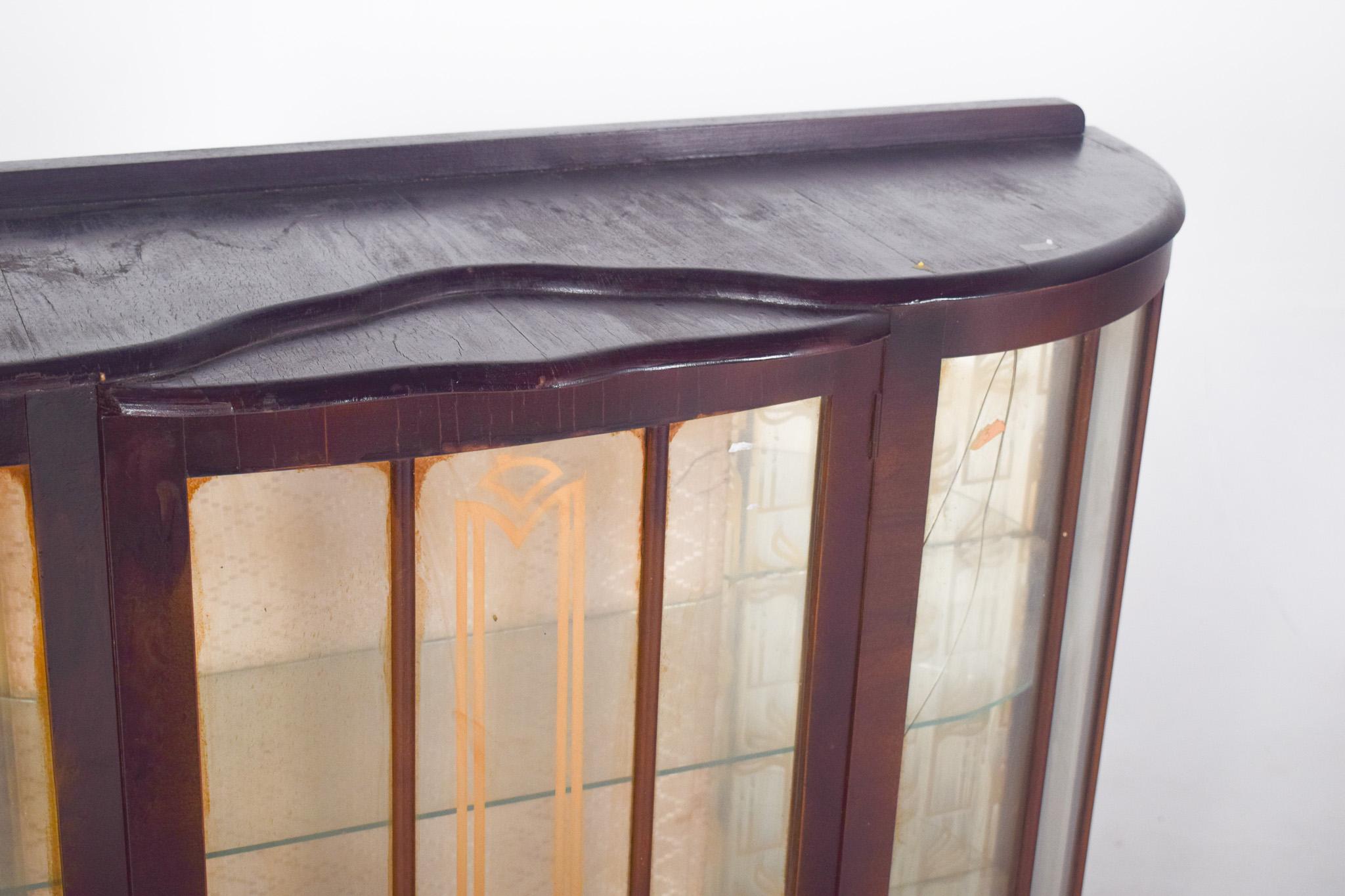 XIXe siècle Vitrine portugaise en verre en vente