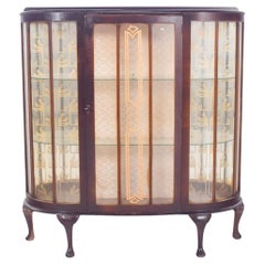 Portuguese Glass Front Display Cabinet