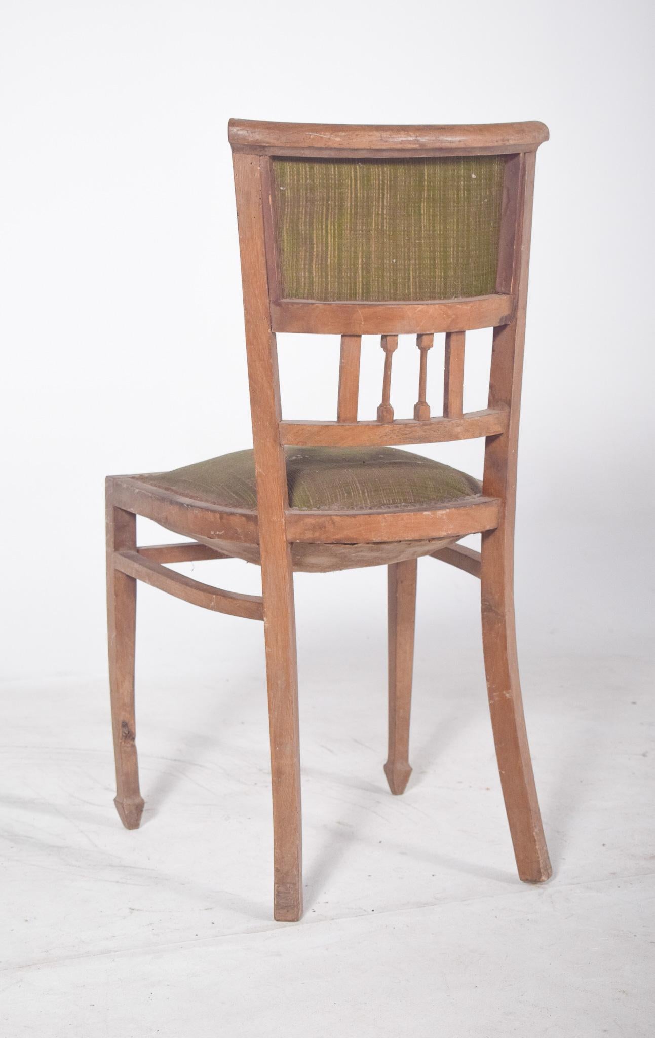 Legno Sedia da pranzo imbottita in Greene & Greene portoghese in vendita