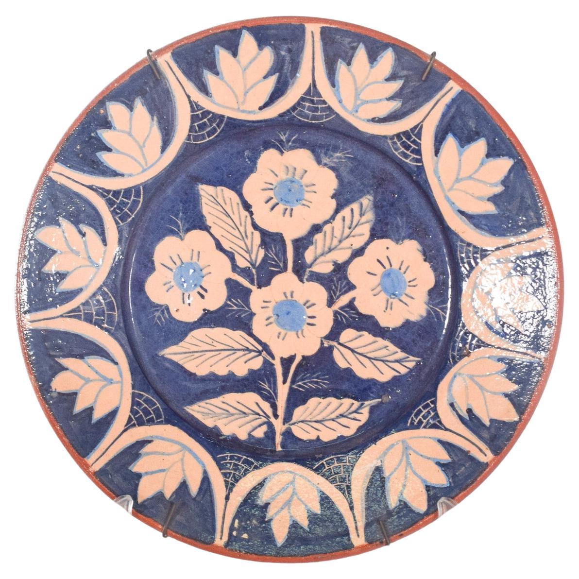 Portuguese Hand-Painted Clay Dish