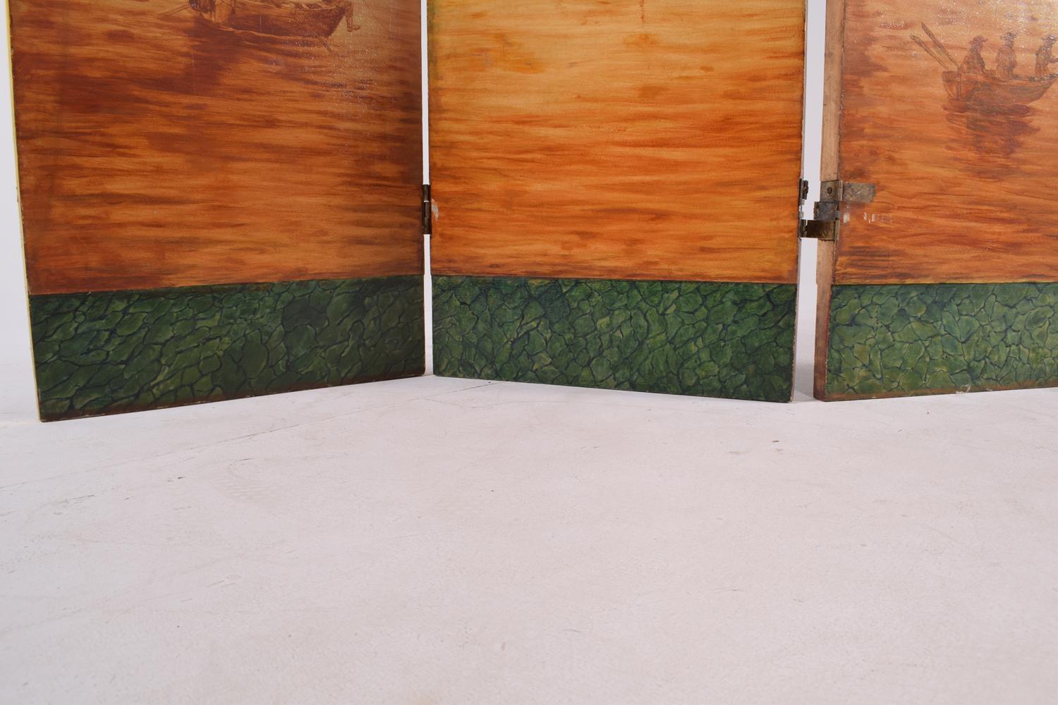 Portuguese Hand Painted Dressing Screen For Sale 3