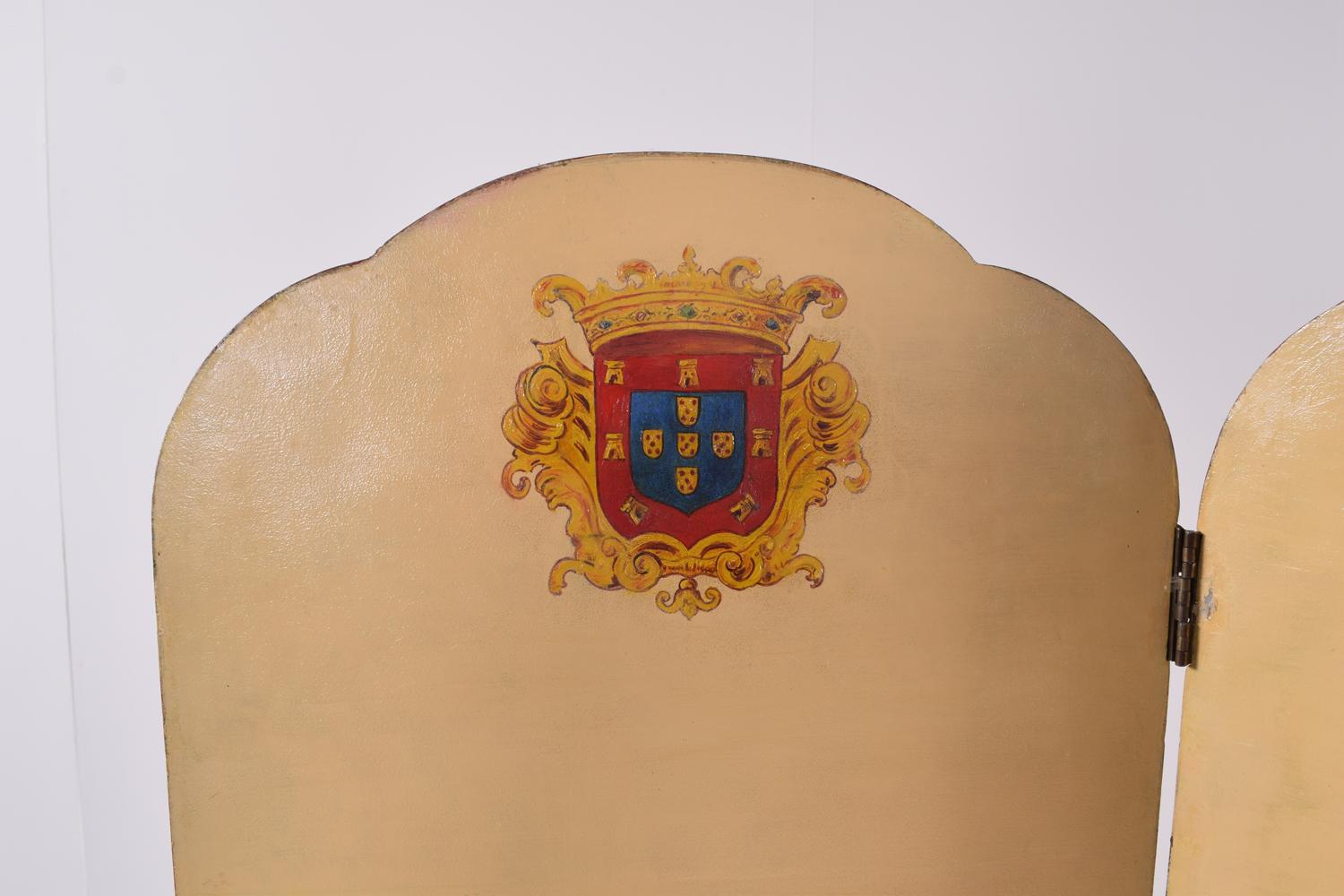 19th Century Portuguese Hand Painted Dressing Screen For Sale