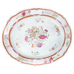 Plato de porcelana de la Compañía Portuguesa de las Indias, Siglo XVIII