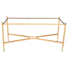 Portuguese Iron and Brass Coffee Table